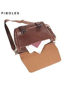 New Men's Real Leather Shoulder Bag Genuine Leather Crossbody Messenger Bag Business Computer Messenger Bag for Male