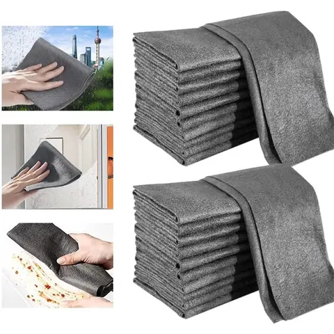 10 PCS Thick Microfiber Cleaning Cloths (30*30cm/11.8*11.8in) - Durable Easy Clean Lint-Free Washable Reusable Towels for Glass Cleaning, Mirror Polishing, Multifunctional Home Care Supplies