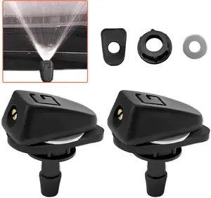 2 count  Front Windshield Washer Nozzle Kit, 0.31" Sprayer   Wiper Nozzles, Adjustable Fan-shaped Auto Windshield Sprayer, Universal Single Hole Nozzle Replacement Parts for   (Style 1)