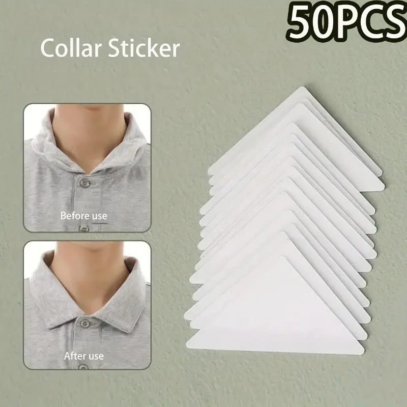 10/20/30/50pcs Triangle Collar Sticker, Fixed Shirt Collar Sticker for Men
