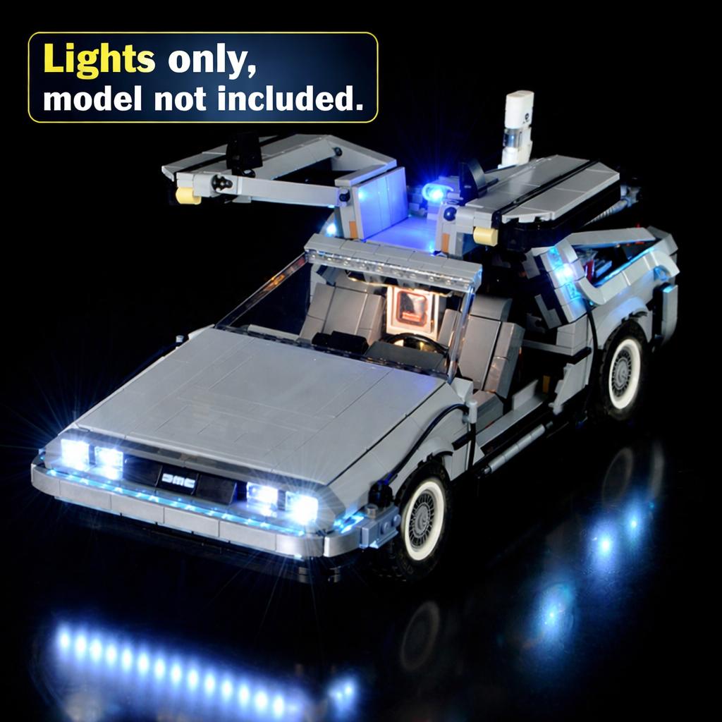 LYBMTWF LED Lighting Kit for lego 10300 Back to the Future Time Machine Racing Car Building Block Model (NOT Include The Model Bricks)