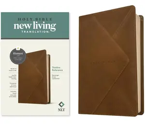 USED-NLT Thinline Reference Bible, Filament Enabled (Leatherlike, Messenger Brown, Red Letter) by New Living Translation (Imitation Leather)