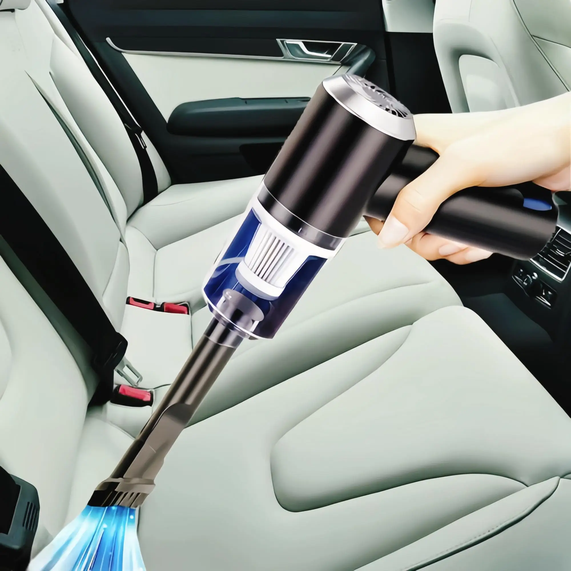 Portable Wireless Car Vacuum Cleaner for Summer, High Speed Motor Handheld Cordless Vacuum Cleaner, Car Mini Vacuum Machine For Car Interior Care, Car