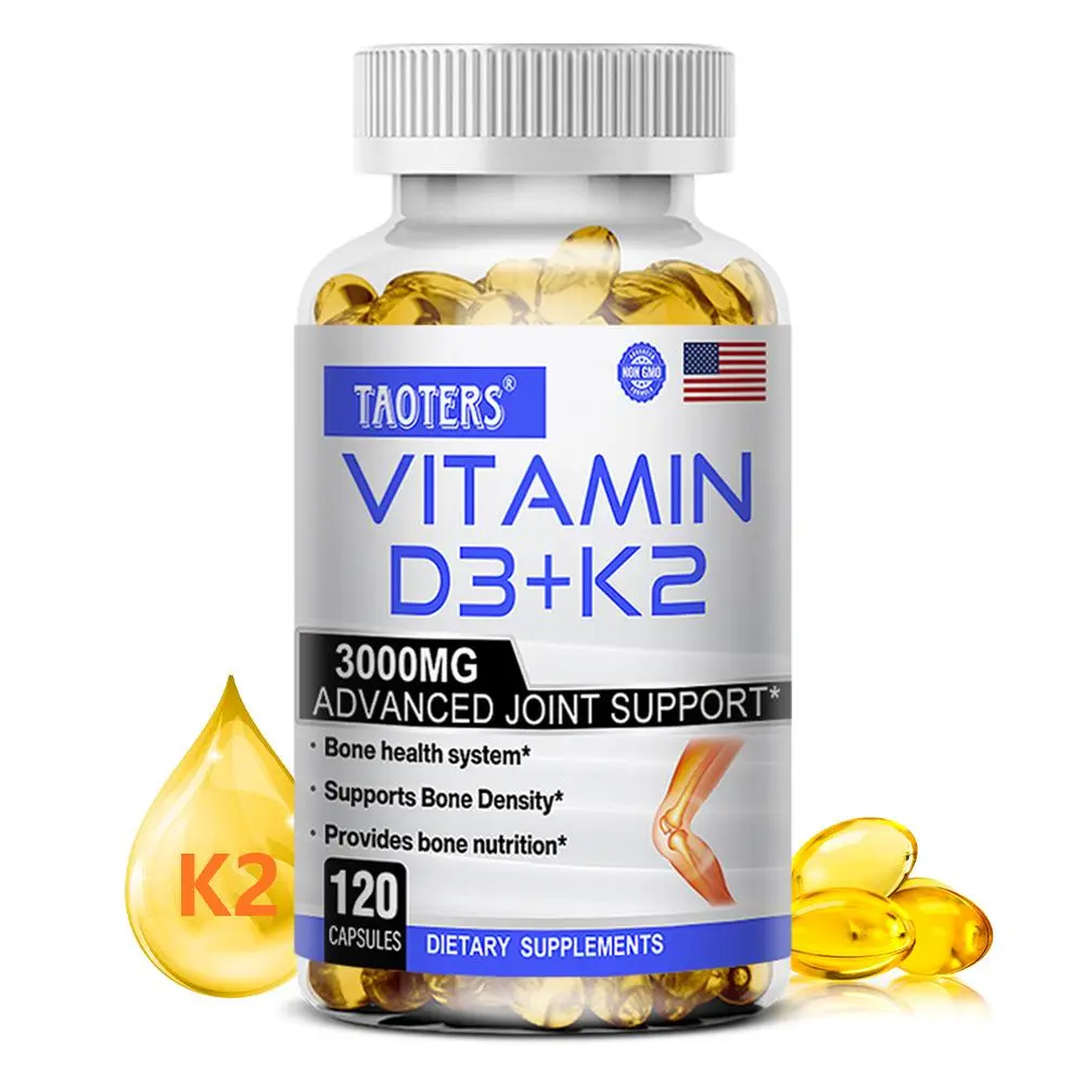 Vitamin D3 + K2 Health Supplement,Support Bone Health,120 Capsules Vitamin D3 + K2 Health Supplement,Support Bone Health,120 Capsules