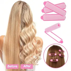 6-14Pcs Mushroom Foam Hair Curlers, No Heat Sponge Magic Hair Rollers, Soft Sleep Curling Roller Set for Women