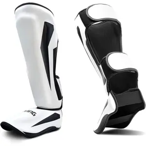MMA Martial Arts Shin Guards - Padded, Adjustable Muay Thai  Guards with Instep Protection for Kickboxing/MMA  and Sparring - Durable, Professional MMA Equipment