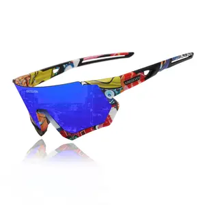 KINGSEVEN LS-910 Unisex Sports Sunglasses | Polarized UV400 Protection, One-Piece Windproof Design, Perfect for Cycling, Fishing, Running, Hiking, Skiing & All Outdoor Activities for Men and Women