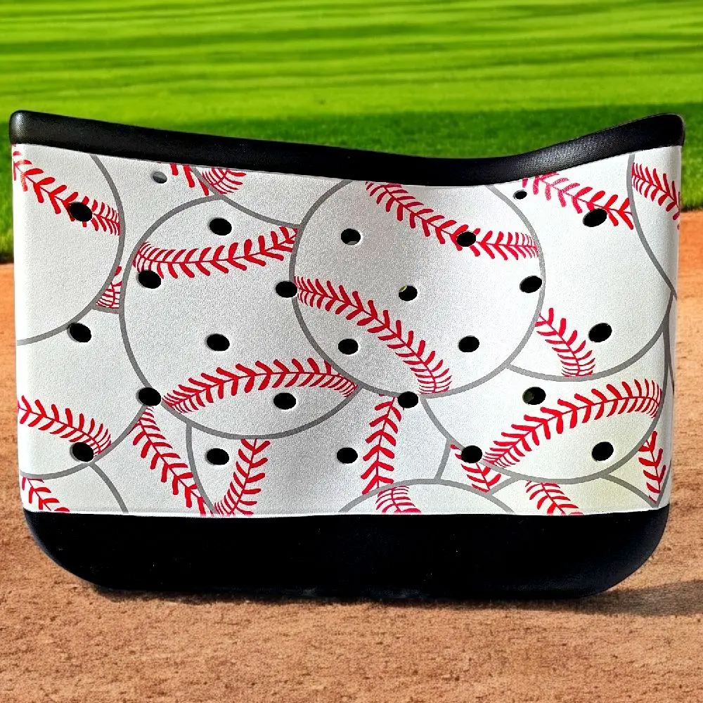 XL Baseball Print Tote Bag - Black XL Baseball Print Tote Bag - Black