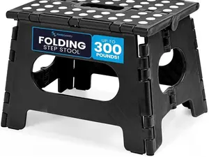 Strong and reliable, this folding step stool is perfect for both adults and kids