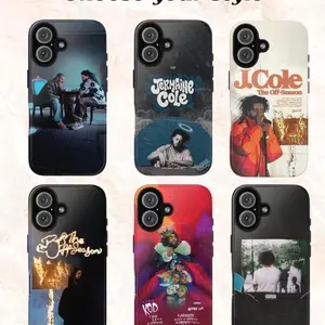 8 Styles J. C0le Rapper Tough Phone Case - Iconic Album Hip Hop Aesthetic, Compatible with iPhone X, 11, 12, 13, 14, 15, 16, 17 & more