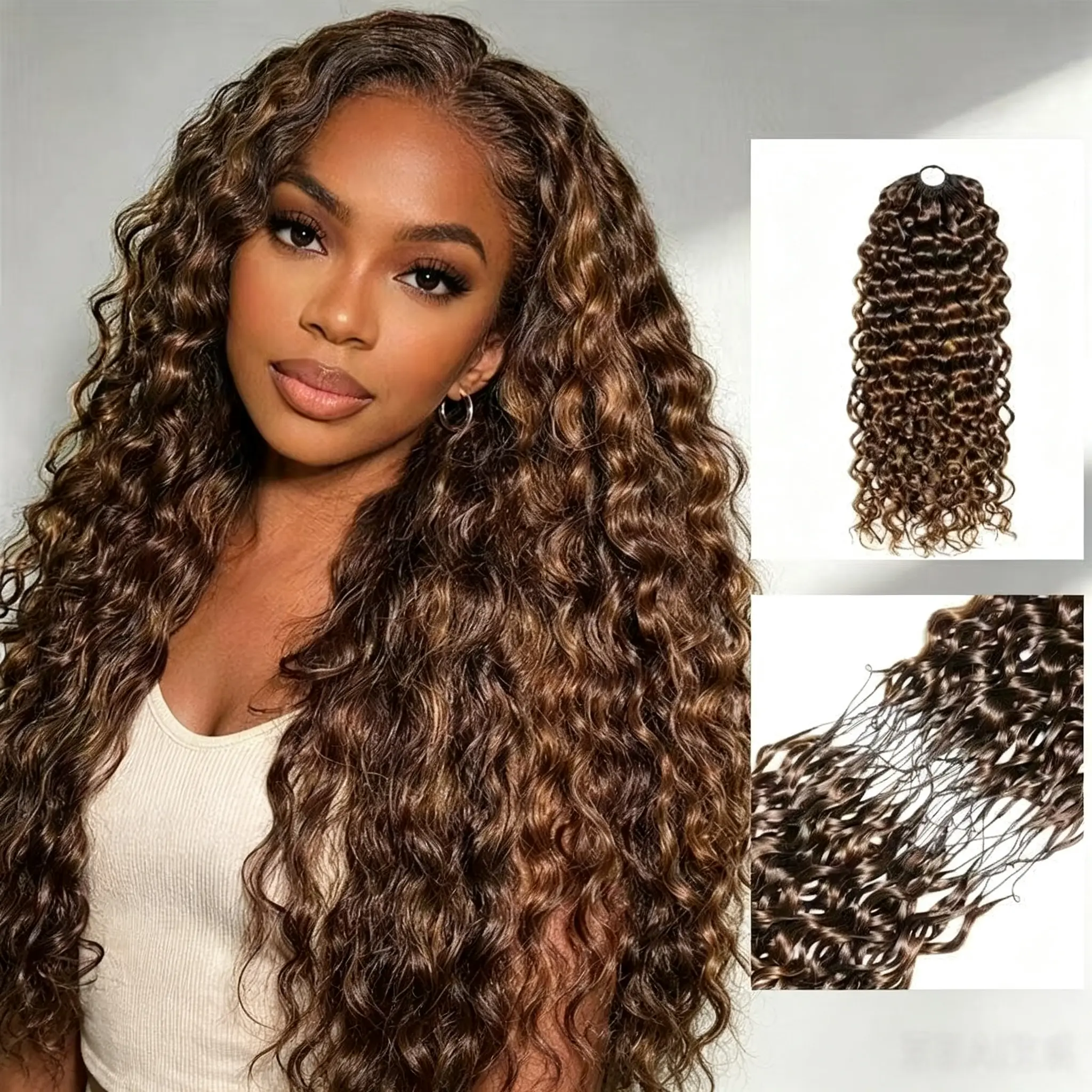 【4 Packs 20" Only $189-Miracle Knots Crochet Hair 】Protective Hairstyles Human Hair Extensions  Pre-Separated 50g/Pack – Knotless Boho Braids, 4-5 Packs for Full Head, Multiple Curly & Wave Textures Protective Hairstyles For Black Women,summerhairstyles
