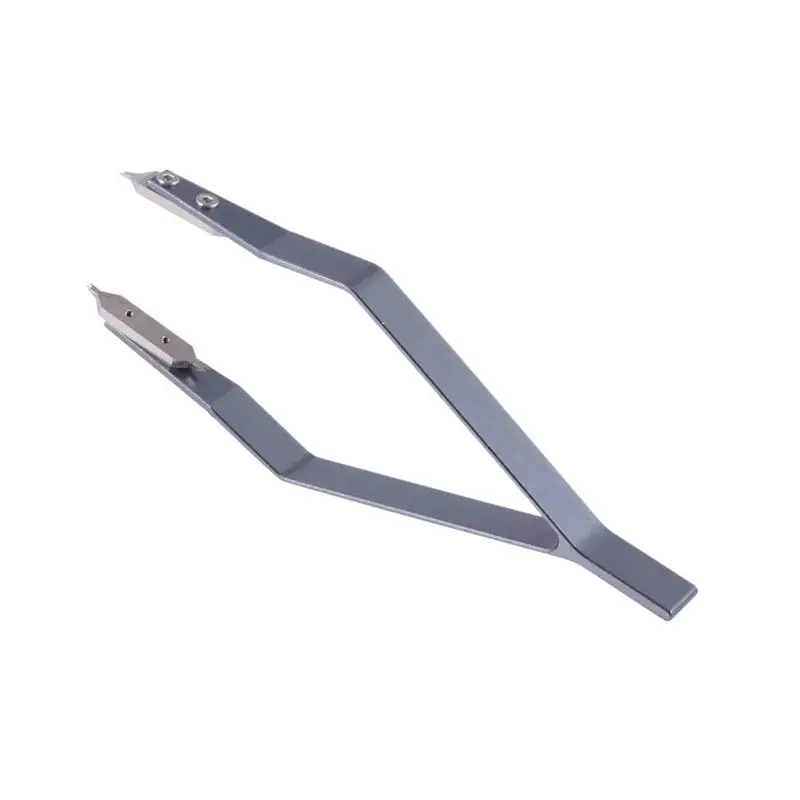 Stainless Steel 7825 V-Type Watch Spring Bar Tweezers, Precision Tool for Compatible Watchband and Bracelet Connections, Watchmaker Accessory for Removing Spring Bars, Adjusting Straps and Routine Timepiece Maintenance