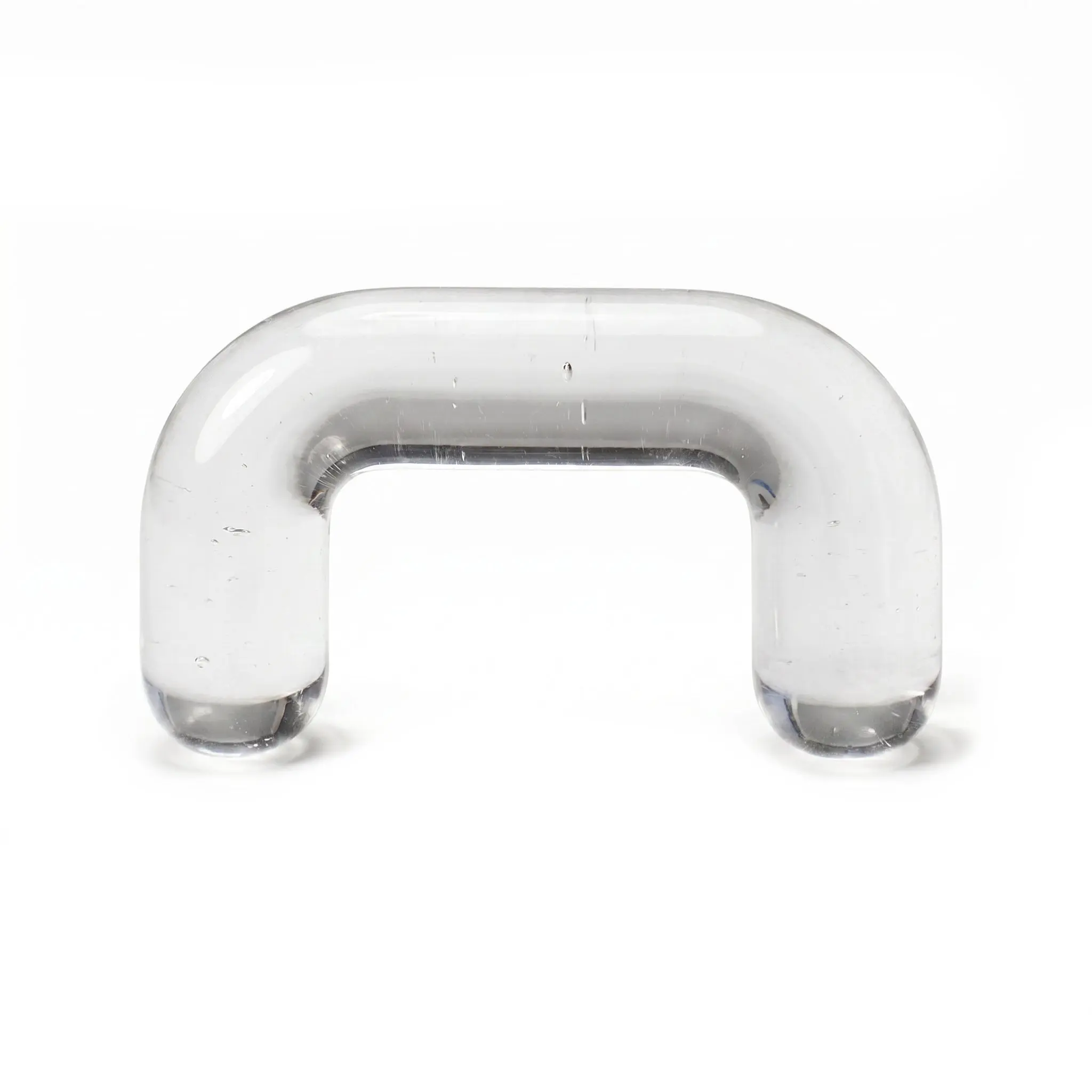 Acrylic Clear Staple Design Septum Retainer In 16, 14, 12, or 10 Gauge