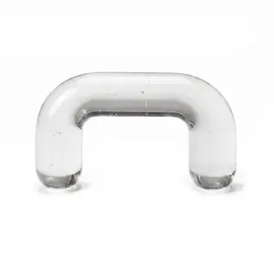 Acrylic Clear Staple Design Septum Retainer In 16, 14, 12, or 10 Gauge