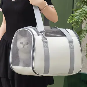 Portable cat bag for outdoor use, breathable, anti-stress, hand-held, foldable, crossbody, suitable for small and medium-sized dogs, cats, cat carriers, crossbody cages, Animal Carrier