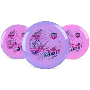 Discmania Disc Golf Putter 3-Pack Lux Vapor Link Cloud Breaker Pink/Purple 173g