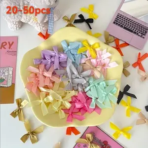 20-50 cute mini ribbon bows, handmade DIY hair accessories and clothing supplies, cake decoration gifts, Cake Decorating Supplies, Gift Wrapping Supplies