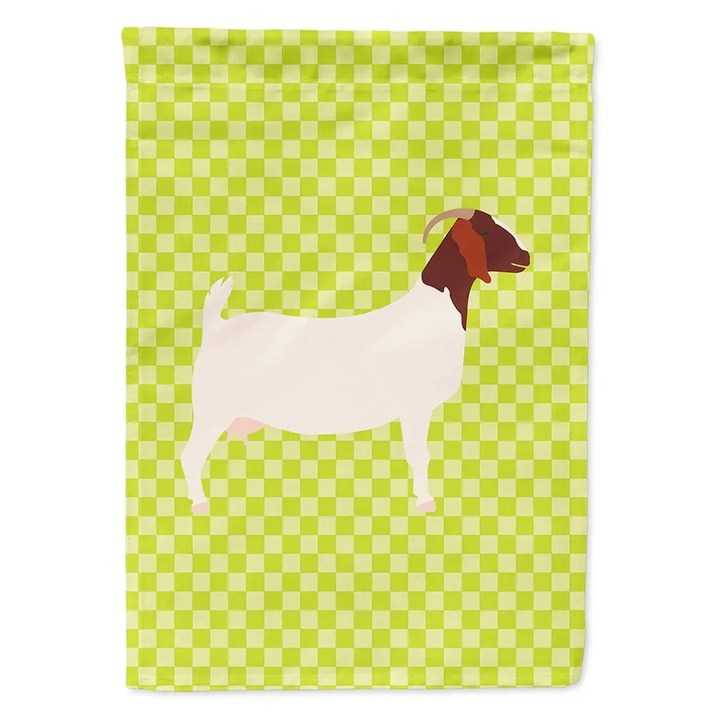 Carolines Treasures BB7712CHF Boer Goat Green Flag Canvas House