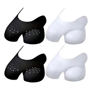 4 Pairs Anti-Crease Shoe Protector Guards –Breathable, Lightweight Shoe Crease Preventer for Sneakers, Air Force 1, Jordan, Men’s 7–12 & Women’s 5–9