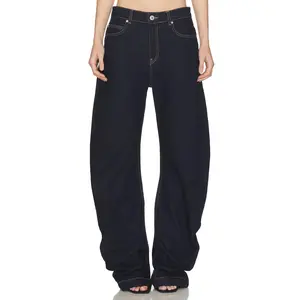 HAELO Banana Twist Flare Jean in Indigo