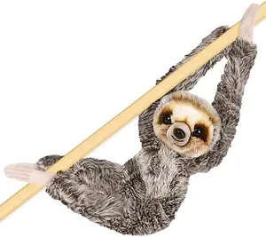 Hanging Sloth Plush Toy, 23" Stuffed Sloth with Realistic Design, Soft and Huggable, Cute Nursery Decor, Best Birthday Gift for Boys and Girls