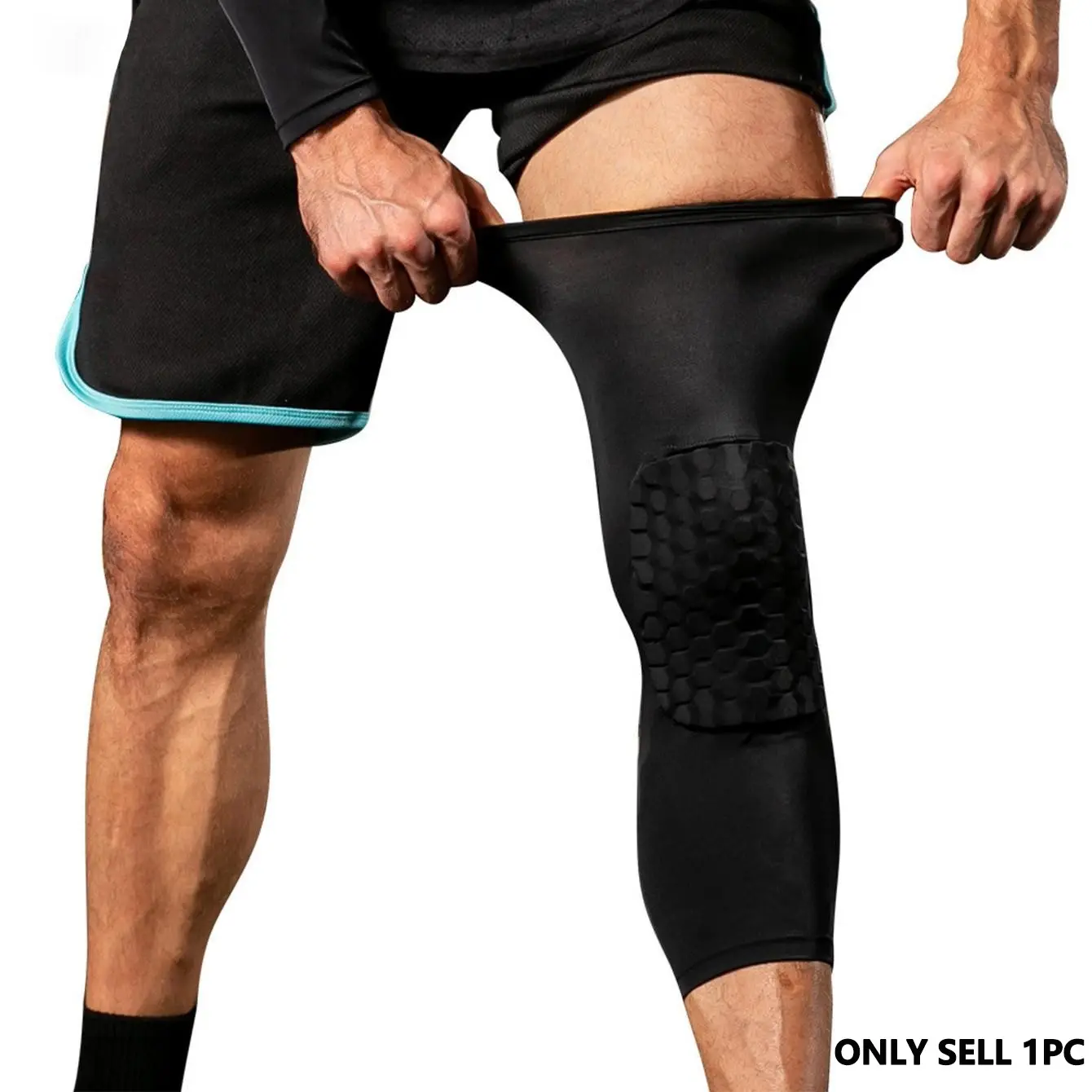 1pc Honeycomb Board Basketball Knee Pad, Durasport Protective Gear, Comfort-Fit Design for Athletes, Ideal Sports Equipment