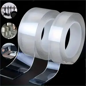 Heavy Duty Double-sided Tape, Reusable & Traceless Double-sided Tape with Strong & Sticky, Multipurpose Removable & Washable Tape for Home, Office, Car