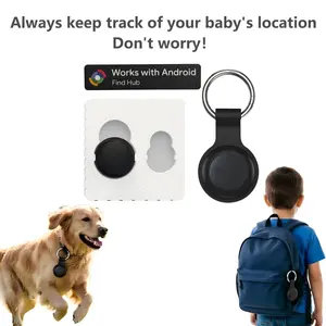 Android Find Hub , Smart tracking anti-lost tag (1 pack), Smart Key Finder, compatible with Google Android "Find My Device" app (Android only), replaceable battery, suitable for suitcases, bags, wallets, backpacks and keys.