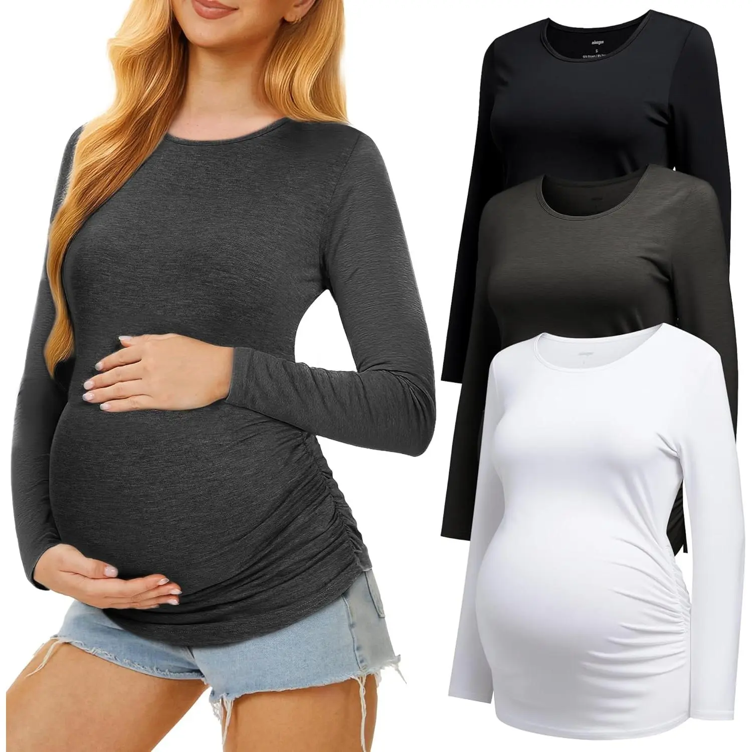 Black/White/Dark Grey