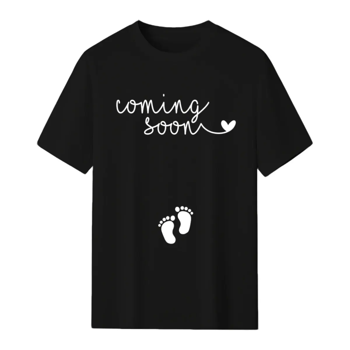 Maternity Sports Top, Short-Sleeve Relaxed Cut Shirt with Vivid Graphics, Breathable Fabric for Pregnancy Announcements, Advanced Digital Printing, Casual, Crew Neck, Loose-Fitting, Maternity Casual, No Cracking, Machine Washable, Sporty Chic, Female Fit,