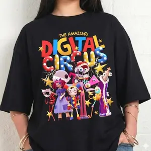 The Amazing Digital Circus Shirt, TADC Fan Gift, Digital Circus Characters Shirts, Circus Theme Sweatshirt Hoodie, Anime Gift  For Boy Girl