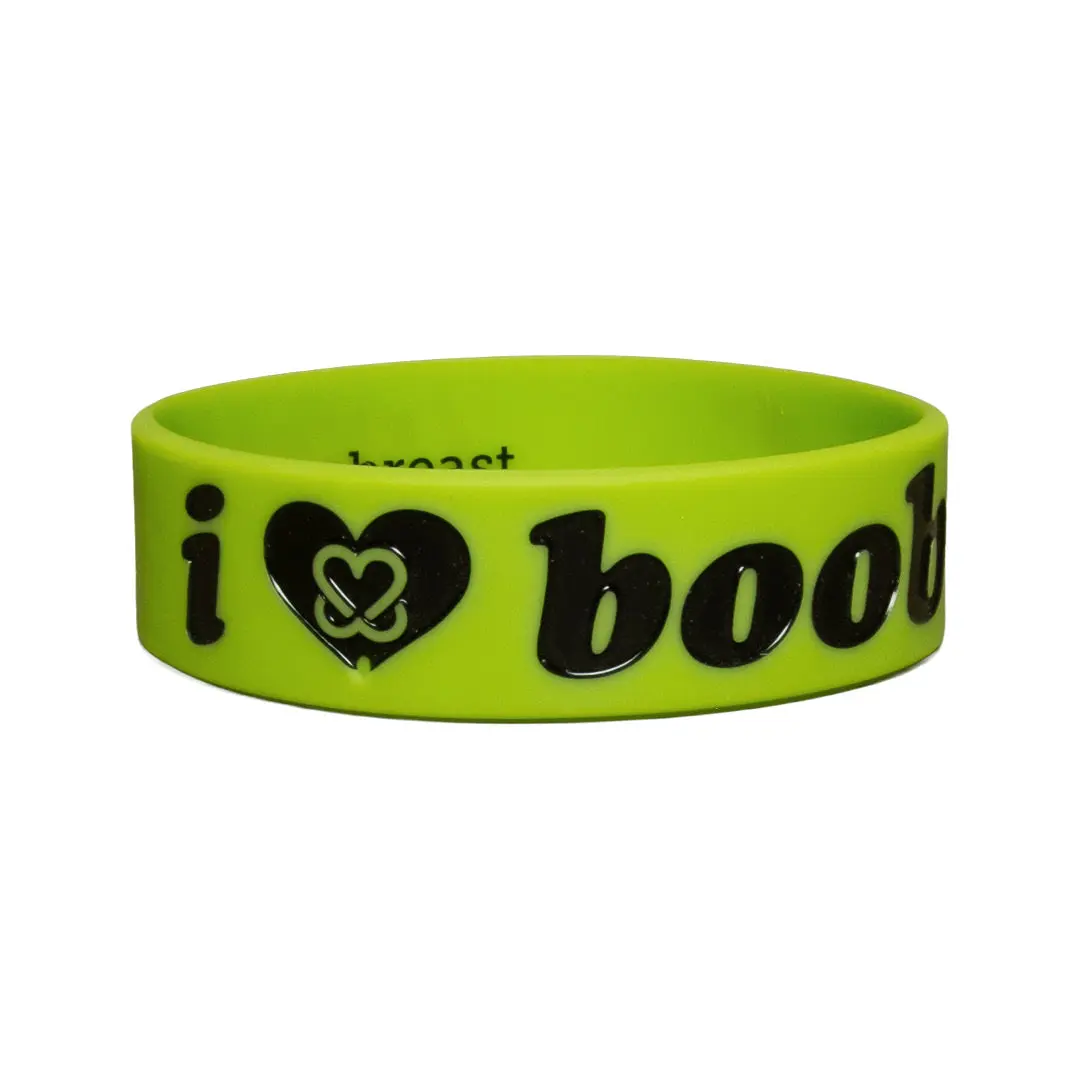 i love boobies! Classic Bracelet - Green Scene (Green / Black)
