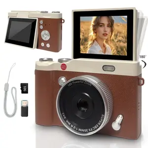 Portable Digital Cam, Student Camera, Pocket Camera, 180° Degree Flip Screen Camera For Students, Entry-Level Digital Camera With 32GB Memory Card, Beginner Digital Camera, Video, Photography, Perfect For Back-To-School Season, Christmas New Year Gift