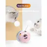Interactive Cat Toy - Feathered Ball Catnip Spring Teaser Wand with Bouncy Motion, Self-Play Fun Boredom Breaker for Indoor Kittens, Pet Supply Accessory
