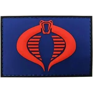 Miltacusa GI Joe Cobra Tactical Patch ("Hook" Fastener -3D-PVC Rubber-3.0 X 2.0 inch-MC8)