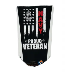 Amputee Sock "Proud Navy V1" 3ply Stump Sock, Stump Shrinker