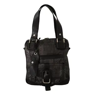 WAYFARER Black Printed Logo Shoulder Handbag Purse Bag