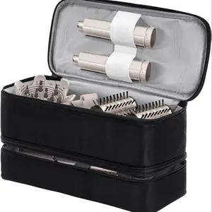 Hair Dryer Storage Bag, Portable Travel Storage Bag for Hair Dryers & Accessories, Double-layer Storage & Organizer Bag for Scissors & Hair Clippers