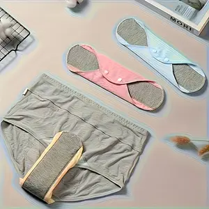 14 Pack Reusable Underwear Pads Leakproof Washable Multi Color Soft Fabric Liners for Women Adults Everyday Special Occasions