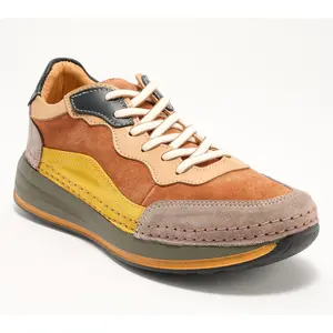 Spring Step Leather Casual Sneakers - Booker