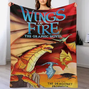 Anime Wings of Fire Blanket| Premium Flannel | Ultra-Soft Cozy Feel  | Machine Washable No Shrink, No Pilling | Luxury Home Essential