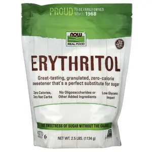 NOW Foods Real Food, Erythritol, 2.5 lbs (1,134 g)