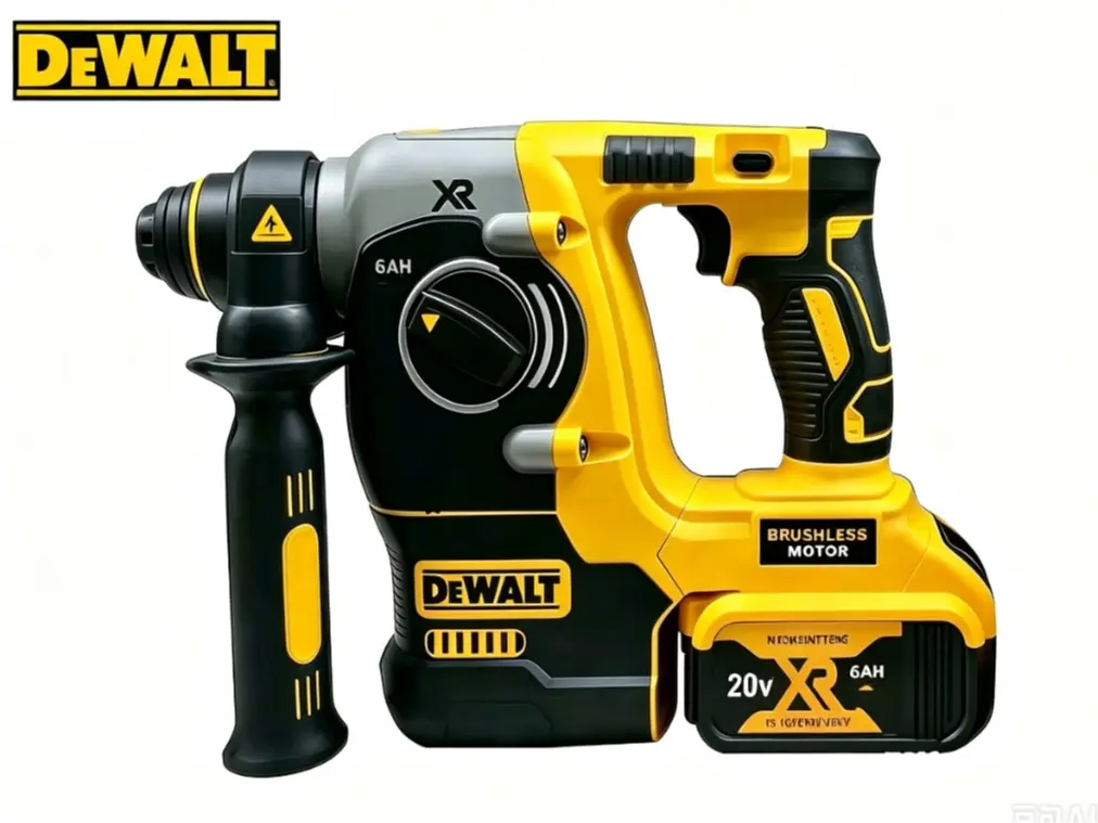 Dewalt DCH273 Brushless Battery-Powered Rotary Hammer, Handheld Drilling & Chiseling Tool with Complete Drill Attachments, for Concrete Drilling, Commercial Decoration & Garage Repair, Brushless Motor  power