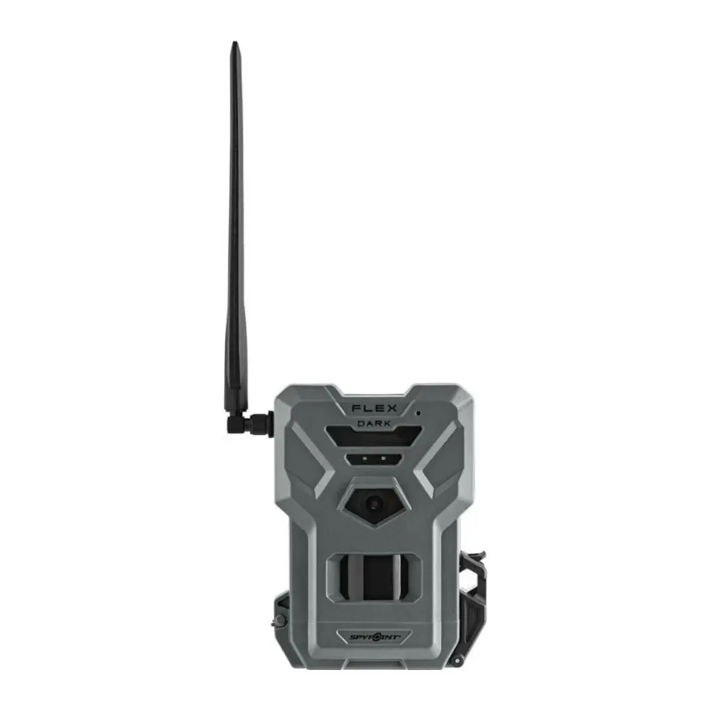 SPYPOINT FLEX-DARK GPS-Enabled Cellular Trail Camera with Dual-SIM, 40MP Photos, 1080p Videos (Gray)