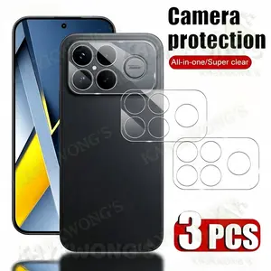 KAYKWONG'S for Xiaomi Poco F8 Ultra Camera Protection Film, 3-Pack, Tempered Glass, HD Clear, Scratch-Resistant, Easy Installation, Durable Design