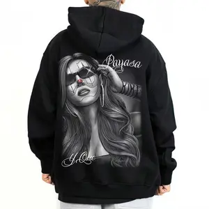 PAYASA Y QUE - Unisex Hoodie Sweatshirt T-Shirt Oversized Outfits Casual, Chicanos Clothing, Cholo Clothes Mexican Style