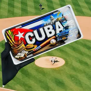 Chapa de carro 6x12 “Cuba Clásica – Raíces y Tradición