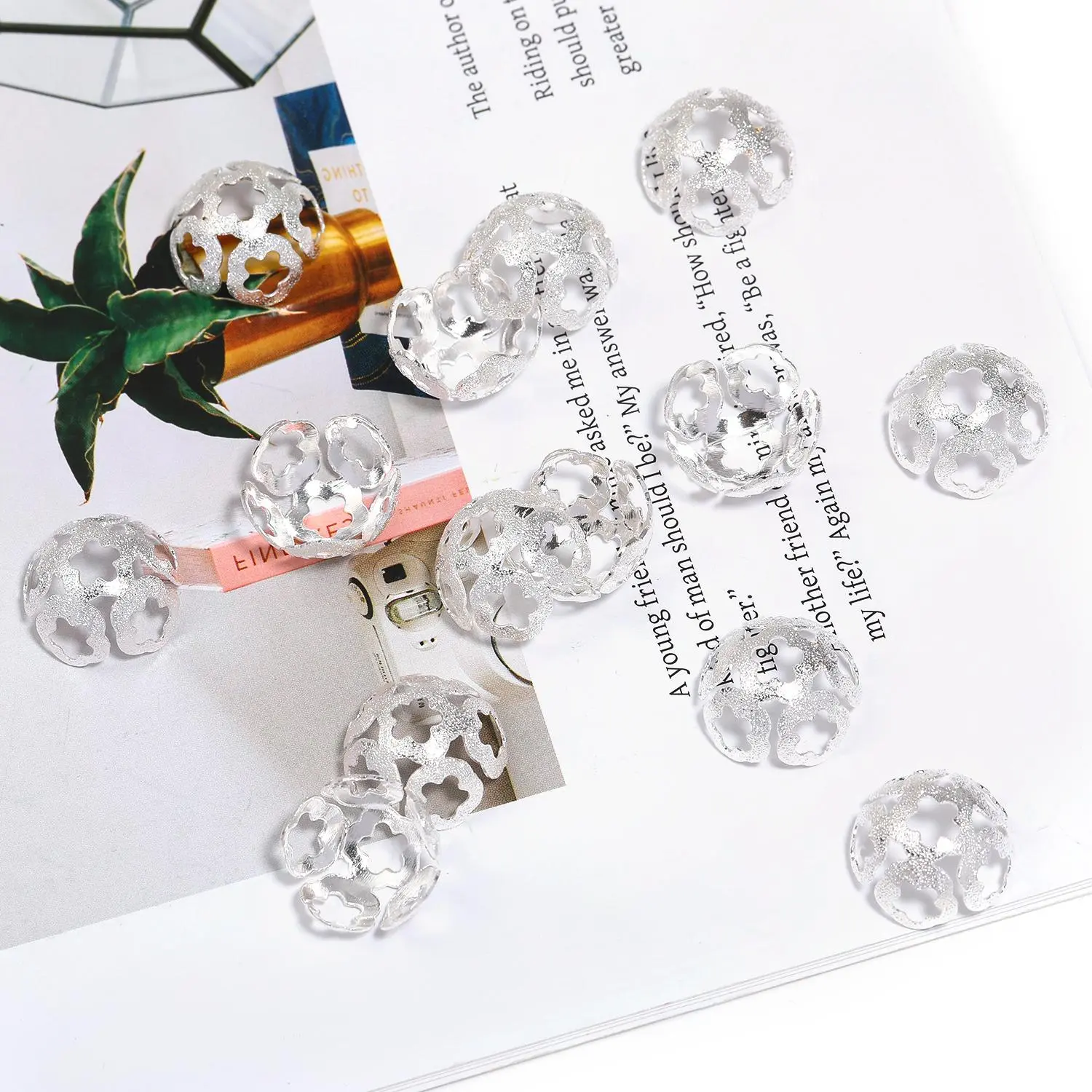 Satin-textured flower base ZY2034012 50pcs