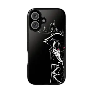 Dark Joker-Inspired Phone Case – Stylish Black and White Design for iPhone