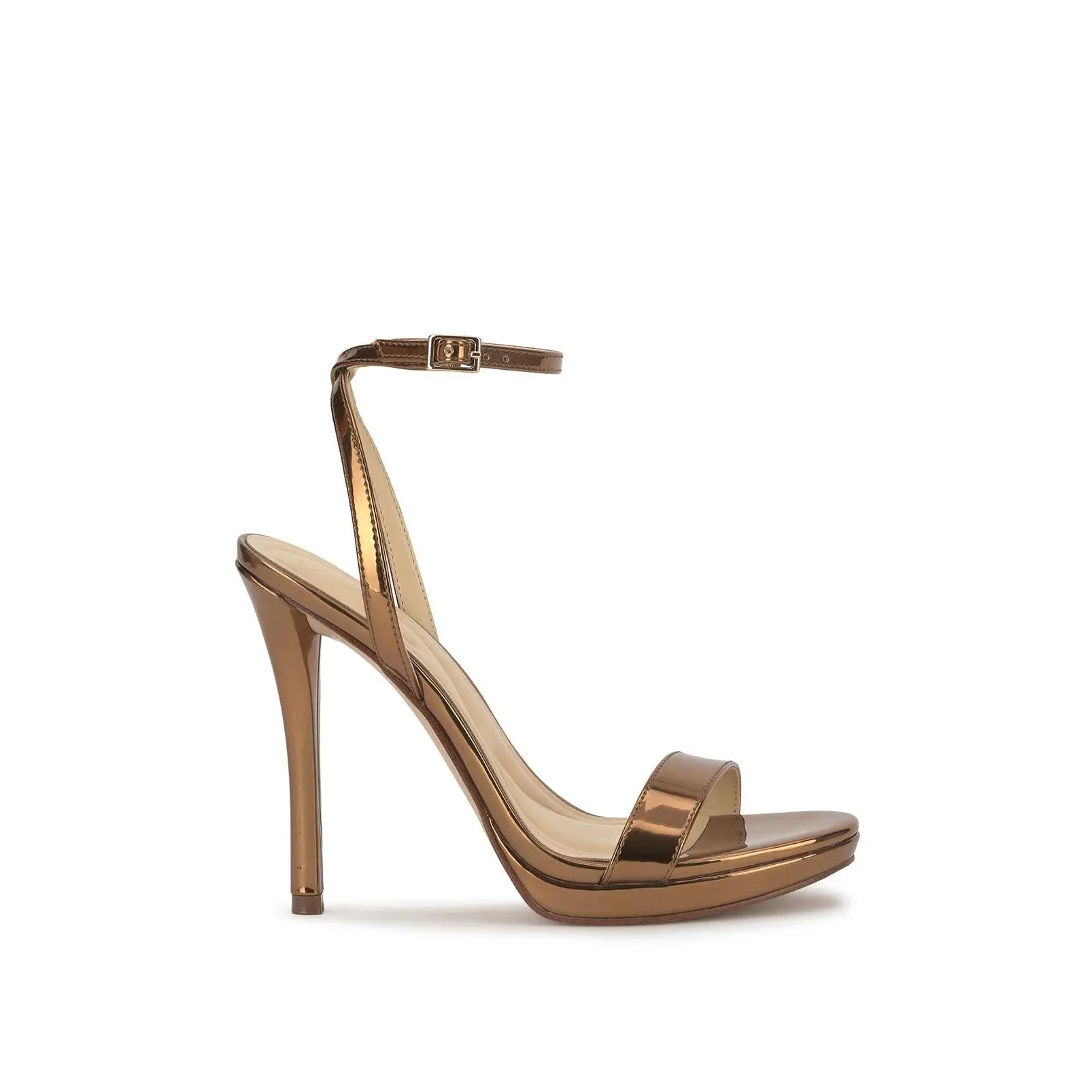 Divra High Heel Sandal in Bronze Divra High Heel Sandal in Bronze